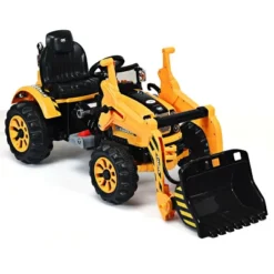 Costway 12V Battery Powered Kids Ride On Excavator Truck W/ Front Loader Digger Yellow -LITTLE TIKES Shop GUEST 67568994 e25d 4656 b13b 94160f1abf2b