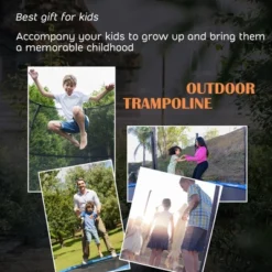 Costway 10FT Recreational Trampoline W/ Basketball Hoop Safety Enclosure Net Ladder -LITTLE TIKES Shop GUEST 67c85775 97d8 4a7d 80ff 89d9b5e00d15