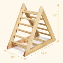 Costway Wooden Climbing Pikler Triangle With Climbing Ladder For Toddler Step Training -LITTLE TIKES Shop GUEST 67cb9fe2 1d81 4c81 a695 425e5f0b665e 1
