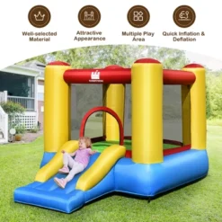 Costway Inflatable Bouncer Kids Slide Bounce House For Indoor Outdoor Without Blower -LITTLE TIKES Shop GUEST 67d9acd5 5154 486b 926d 0ce00ac352f2