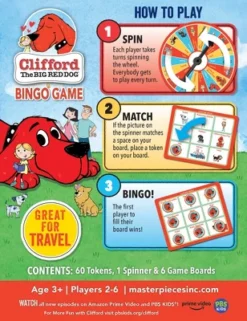 MasterPieces Kids Games - Clifford - Bingo Game -LITTLE TIKES Shop GUEST 680adce9 9ce5 4d8f 949a dc865514c3f8