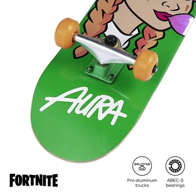 Fortnite Skateboard With Metallic Graphics, Aluminum Trucks And ABEC5 Bearings. Includes Download Code For In-game Nite Life Wrap 4 Fortnite Skateboard With Metallic Graphics, Aluminum Trucks And ABEC5 Bearings. Includes Download Code For In-game Nite Life Wrap - Image 4