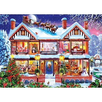 MasterPieces 1000 Piece Christmas Jigsaw Puzzle - Home For The Holidays 2 MasterPieces 1000 Piece Christmas Jigsaw Puzzle - Home For The Holidays - Image 2