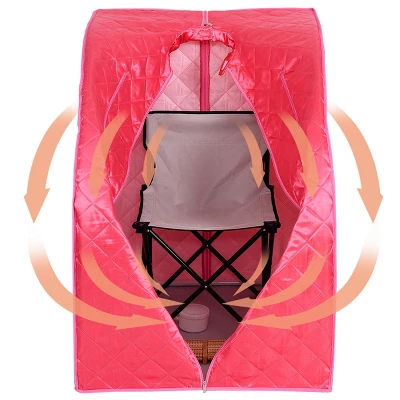 Costway 9-gear Adjustable Temperature Portable Steam Sauna W/ Herbal Box Black 3 Costway 9-gear Adjustable Temperature Portable Steam Sauna W/ Herbal Box Black - Image 3