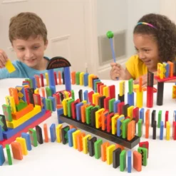 HearthSong Classic 255-Piece Wooden Domino Race Set With Obstacles And A Starting Wand -LITTLE TIKES Shop GUEST 69821865 4ecb 45d3 b15a a7c3f324db33