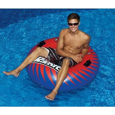 Swim Central 48" Inflatable Red And Blue Radster Swimming Pool And Snow Tube 2 Swim Central 48" Inflatable Red And Blue Radster Swimming Pool And Snow Tube - Image 2