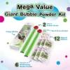 South Beach Bubbles WOWMAZING Mega Value Big Bubble Kit | 2 Wands & Bubble Powder 6-Pack