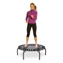 JumpSport 350 Indoor Portable Lightweight Safe Stable Heavy Duty 39-Inch Fitness Trampoline With Handle Bar Accessory, And Workout DVD, Black -LITTLE TIKES Shop GUEST 6a828b50 9dac 4f3f b51c 2add71297ce8