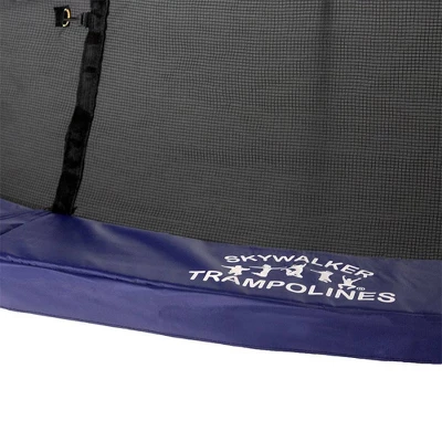 Skywalker Trampolines 15' X 13' Oval Trampoline Combo With Spring Pad - Navy 2 Skywalker Trampolines 15' X 13' Oval Trampoline Combo With Spring Pad - Navy - Image 2
