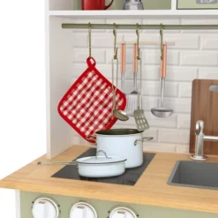 Teamson Kids Little Chef Boston Modern Wooden Kitchen Playset, White/Green -LITTLE TIKES Shop GUEST 6b4cad12 8106 47a7 a778 8a3ea74a3fb1