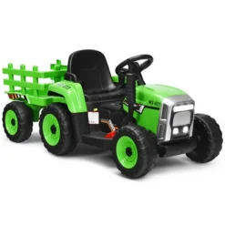 Costway 12V Kids Ride On Tractor With Trailer Ground Loader W/ RC & Lights RedPinkGreen -LITTLE TIKES Shop GUEST 6b8b948a dccb 4261 b491 bde6747d0121