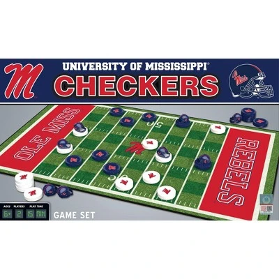 MasterPieces Officially Licensed NCAA Ole Miss Rebels Checkers Board Game For Families And Kids Ages 6 And Up 1 MasterPieces Officially Licensed NCAA Ole Miss Rebels Checkers Board Game For Families And Kids Ages 6 And Up