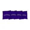 MLB Colorado Rockies Corn-Filled Cornhole Bags Purple - 4pk