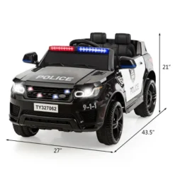 Costway Kids 12V Electric Ride On Car Police Car With Remote Control BlackWhite -LITTLE TIKES Shop GUEST 6e339f8a 174e 4e9f b19e 79111df614fd