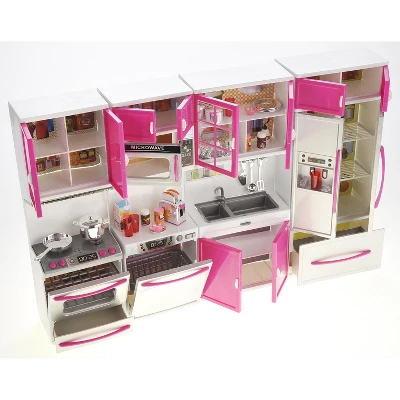 Ready! Set! Play! Link Little Princess Modern Full Deluxe Kitchen Playset Comes With Refrigerator, Stove, Sink, Microwave 9 Ready! Set! Play! Link Little Princess Modern Full Deluxe Kitchen Playset Comes With Refrigerator, Stove, Sink, Microwave - Image 9