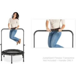 JumpSport Quick Release Handle Bar Accessory For 39-Inch Straight Or Arched Leg Fitness Trampolines With 10 Adjustable Height Settings, Black -LITTLE TIKES Shop GUEST 6f0f5a98 297d 485a 943c 6aec9516f693