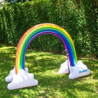 PoolCandy Gigantic Jumbo Rainbow Sprinkler Ultra Durable Hours Of Fun In The Sun For Adults & Kids Backyard BBQ Parks 2 PoolCandy Gigantic Jumbo Rainbow Sprinkler Ultra Durable Hours Of Fun In The Sun For Adults & Kids Backyard BBQ Parks - Image 2