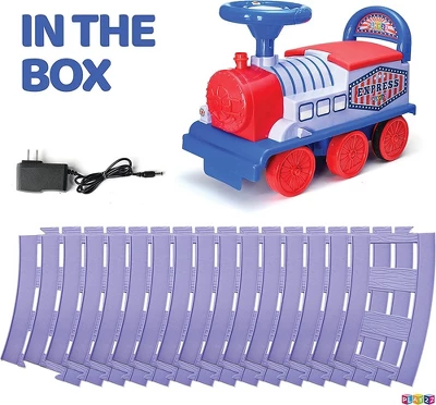 Ride On Toy Train With Tracks - Electric Features Fun Flashing Lights And Music, Storage Seat, 16 Tracks - Playable Without Tracks – Play22Usa 5 Ride On Toy Train With Tracks - Electric Features Fun Flashing Lights And Music, Storage Seat, 16 Tracks - Playable Without Tracks – Play22Usa - Image 5