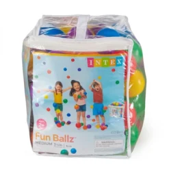 Intex 100-Pack Large Plastic Multi-Colored Fun Ballz For Ball Pits Or Splash Pools, Includes Bag For Safety And Storage -LITTLE TIKES Shop GUEST 7057365d 5aab 4085 b85f 07e6bc052c40