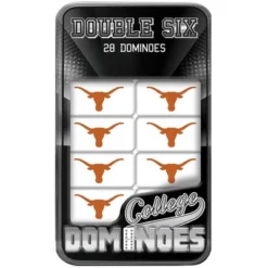 MasterPieces Officially Licensed NCAA Texas Longhorns 28 Piece Dominoes Game For Adults