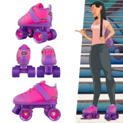 Crazy Skates Rocket Roller Skates - Women's Quad Skates -LITTLE TIKES Shop GUEST 70e789a8 889b 4a72 94c3 1dfc5745aa11