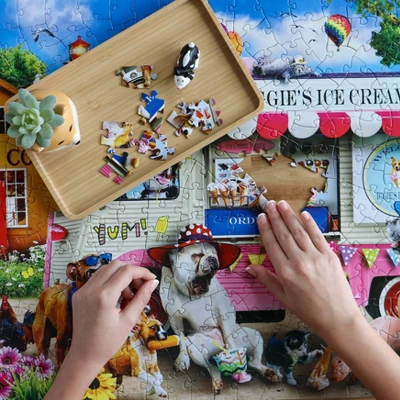 MasterPieces 300 Piece EZ Grip Jigsaw Puzzle - Iggy's Ice Cream - 18"x24" 6 MasterPieces 300 Piece EZ Grip Jigsaw Puzzle - Iggy's Ice Cream - 18"x24" - Image 6