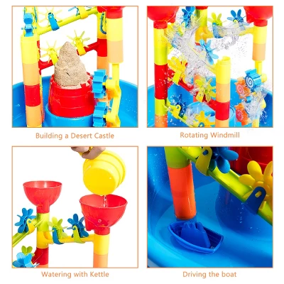Costway 2 In 1 Sand And Water Table Activity Play Center Kids Splash Pond Beach Toy Set 8 Costway 2 In 1 Sand And Water Table Activity Play Center Kids Splash Pond Beach Toy Set - Image 8
