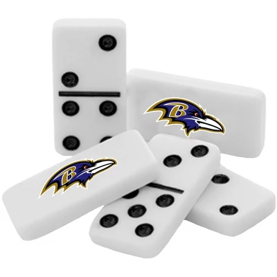 MasterPieces Officially Licensed NFL Baltimore Ravens 28 Piece Dominoes Game For Adults 2 MasterPieces Officially Licensed NFL Baltimore Ravens 28 Piece Dominoes Game For Adults - Image 2