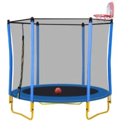 5.5 FT Kids Outdoor And Indoor Trampoline With Playpen, Basketball Hoop And Ball - ModernLuxe 14 5.5 FT Kids Outdoor And Indoor Trampoline With Playpen, Basketball Hoop And Ball - ModernLuxe -LITTLE TIKES Shop GUEST 717398ee 655f 40c8 80db a6ec99540f31