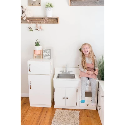 Remley Wooden Sink/Stove & Refrigerator Kitchen Playset CPSIA Kid Safe Finish - Ships Assembled 9 Remley Wooden Sink/Stove & Refrigerator Kitchen Playset CPSIA Kid Safe Finish - Ships Assembled - Image 9