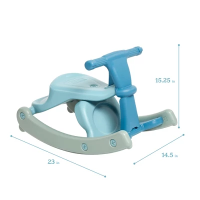 ECR4Kids Sit-N-Rock, Rocking Horse, Seafoam 1 ECR4Kids Sit-N-Rock, Rocking Horse, Seafoam