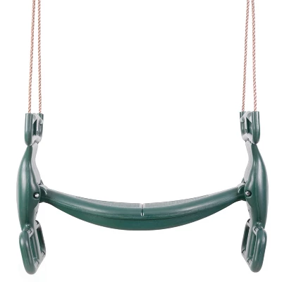 PLAYBERG Outdoor Swingset Plastic Double Glider Playground Patio 2 Person Kids Fun Swing, Green 6 PLAYBERG Outdoor Swingset Plastic Double Glider Playground Patio 2 Person Kids Fun Swing, Green - Image 6