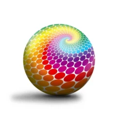 New-Bounce Bouncy Balls For Kids - 8.5" Colorful Dotted Swirl Playground Balls