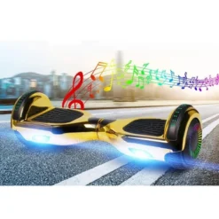 GlareWheel M3 Hoverboard LED Light Bluetooth Chrome Purple