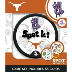 MasterPieces Officially Licensed NCAA Texas Longhorns Spot It Game For Kids And Adults