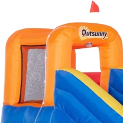 Outsunny 5-in-1 Inflatable Water Slide Kids Bounce House Space Theme Includes Slide Trampoline Pool Cannon Climbing Wall With 450W Air Blower -LITTLE TIKES Shop GUEST 73ce63b6 18bc 4873 9e98 6d6ce47ac8db