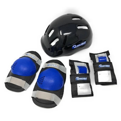 Chicago Skates Deluxe Kids' Quad Roller Skate Combo Set - Black/Blue 11 Chicago Skates Deluxe Kids' Quad Roller Skate Combo Set - Black/Blue - Image 11