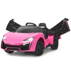 Costway 12V Kids Ride On Car 2.4G RC Electric Vehicle W/ Lights MP3 Openable Doors WhiteBlack RedPink -LITTLE TIKES Shop GUEST 749856fa b5d9 47a6 b586 73be7deba382