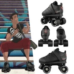 Crazy Skates Rocket Roller Skates - Men's Quad Skates -LITTLE TIKES Shop GUEST 74b20a25 9f36 47ad a20c 8b816e2798cb