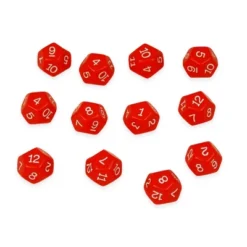 Learning Advantage 12-Sided Polyhedra Dice, 12 Per Pack, 3 Packs