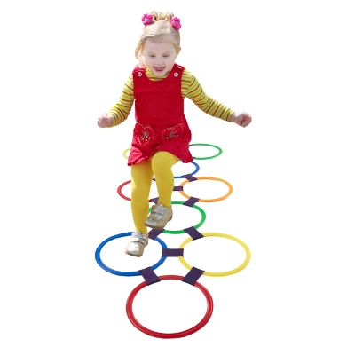 Toy Time Kids' Hopscotch Ring Game - Multi-Colored, 25 Pieces 2 Toy Time Kids' Hopscotch Ring Game - Multi-Colored, 25 Pieces - Image 2