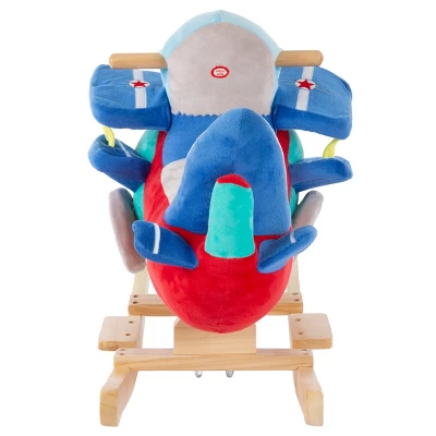 Toy Time Kids Plush Rocking Plane Toy – 24" X 20" 2 Toy Time Kids Plush Rocking Plane Toy – 24" X 20" - Image 2