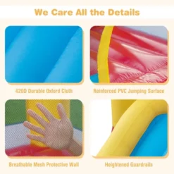 Costway Kids Bouncy Castle With Slide & Ball Pit Pool Ocean Balls & 480W Blower Included -LITTLE TIKES Shop GUEST 75cceb57 7f4d 45fe a7be 15f3e18bbc9d