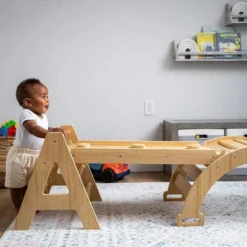 Avenlur Maple Baby Pikler - Wood Small Triangle Climbing Set With Ladder Slide And Rocker -LITTLE TIKES Shop GUEST 771e53d0 b28d 467e b4cd b7e2c47eca61