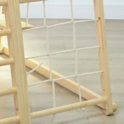 Qaba 5-in-1 Indoor Jungle Gym Playground With Swing, Climbing Wall, Rope & Wood Climber, Monkey Bars, Toddler Climbing Toys, Natural Wood -LITTLE TIKES Shop GUEST 78444ac3 eed1 4d97 a6b8 25d1f7601c7c