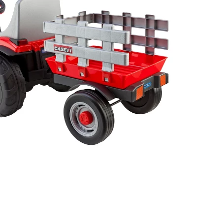 Peg Perego 6V Case Lil Tractor With Trailer Powered Ride-On - Red 3 Peg Perego 6V Case Lil Tractor With Trailer Powered Ride-On - Red - Image 3