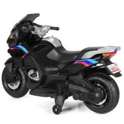 Costway 12V Kids Ride On Motorcycle Electric Motor Bike W/ Training Wheels & Light Black -LITTLE TIKES Shop GUEST 798e2946 b6c7 46ed be49 fe32e5a61925