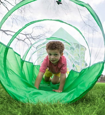 HearthSong Indoor Outdoor Two Green Pop-Up Play Tents And Two Tunnels For Kids 8 HearthSong Indoor Outdoor Two Green Pop-Up Play Tents And Two Tunnels For Kids - Image 8