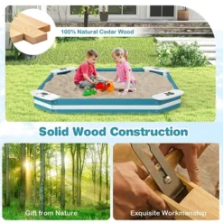 Costway Outdoor Wooden Sandbox With Animal Patterns Seats Backyard Bottomless Sandpit -LITTLE TIKES Shop GUEST 7c066b72 116c 43e4 8060 4cee0faa5953