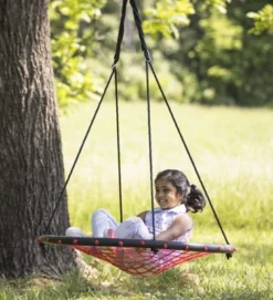 HearthSong 40-Inch Round Red Rope Swing With Padded Steel Frame And Woven Poly Rope Seat -LITTLE TIKES Shop GUEST 7c56eadf 399c 40d9 8368 874bbf9a5185